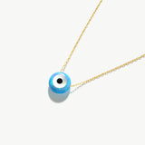 Opal Evil Eye Necklace