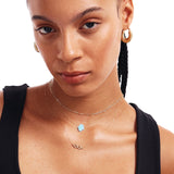 A Touch of Light, A Shield of Spirit - Opal Hamsa Necklace