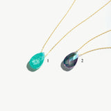 Labradorite Teardrop Necklace
