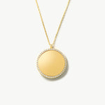 Detailed Shot Of Handcrafted 14K Gold Personalized Family Name Necklace