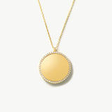 Detailed Shot Of Handcrafted 14K Gold Personalized Family Name Necklace