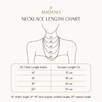 Madano Jewels Necklace Length Chart
