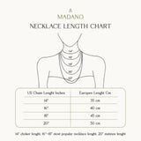 Madano Jewels Necklace Length Chart

