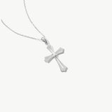 14K Solid Gold Catholic Cross Necklace: Religious Jewelry