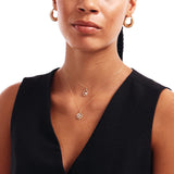 14K Solid Gold Interlocking Hearts Necklace