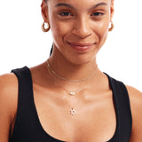 14k Real Solid Gold Evil Eye Necklace • Protective Amulet Pendant • Dainty Nazar Jewelry