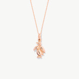 14K Solid Gold Penguin Necklace