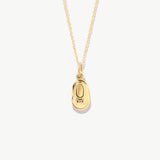 14K Solid Gold Baby Shoe Necklace - New Mom Push Gift