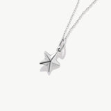 14K Solid Gold Tiny Star Necklace: Dainty Celestial Pendant