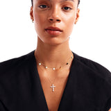 Dainty Station Disc Necklace