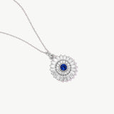 14K Solid Gold Evil Eye Necklace: Protection Pendant