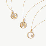 14k Solid Gold Elephant Necklace: Good Luck Charm Pendant