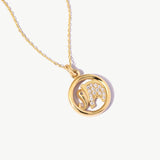 14k Solid Gold Elephant Necklace: Good Luck Charm Pendant