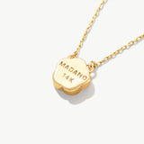 14K Solid Gold Clover Necklace