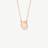 14K Solid Gold Clover Necklace