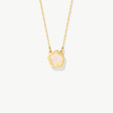 14K Solid Gold Clover Necklace