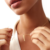 14K Solid Gold Custom Name Necklace, Personalized Jewelry