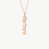14K Solid Gold Custom Name Necklace, Personalized Jewelry