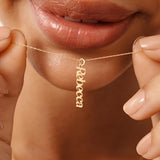 14K Solid Gold Custom Name Necklace, Personalized Jewelry