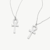 14K Solid Gold Ankh Necklace, Egyptian Symbol of Life Necklace