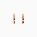 14K Solid Gold Hinged Hoop Earrings