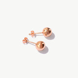 14K Solid Gold Ball Earrings