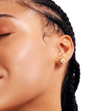 14K Solid Gold Ball Earrings