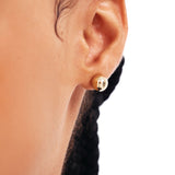 14K Solid Gold Ball Earrings