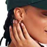 14K Solid Gold Textured Hoop Earrings: Small, Medium and Large Earrings