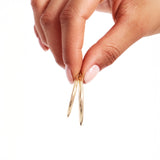 14K Solid Gold Oversized Hoops: Chunky Large Hoop Earrings