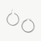 14K Solid Gold Oversized Hoops: Chunky Large Hoop Earrings