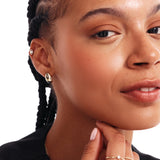 14K Solid Gold Teardrop Earrings – Drop Huggie Hoops