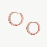 14K Solid Gold Hinged Twist Hoops – Twisted Rope Earrings