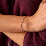 14K Solid Gold Tricolor Beaded Bracelet