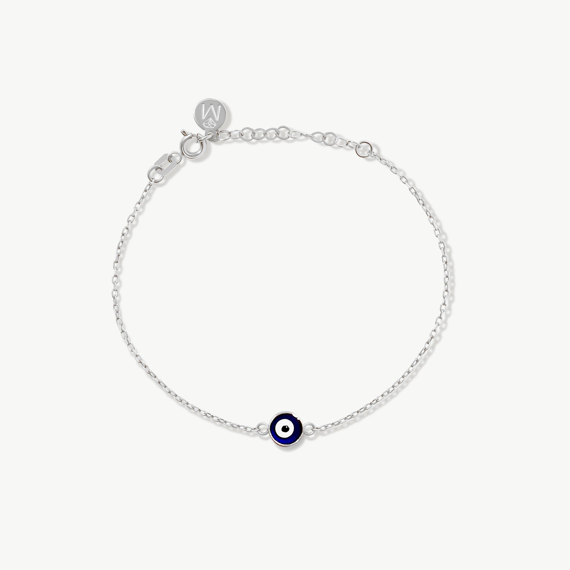 14K Solid Gold Evil Eye Bracelet: Beaded Protection Jewelry