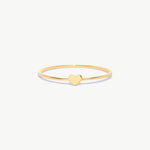 14K Solid Gold Tiny Heart Ring Minimalist Dainty Ring For Women