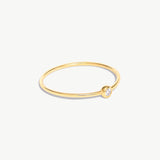 14K Solid Gold Personalized Birthstone Ring