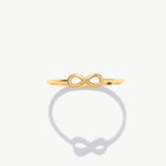 Minimalist Infinity Ring On Hand Everyday Jewelry Styling