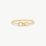 14K Solid Gold Infinity Ring: Symbol of Eternal Love