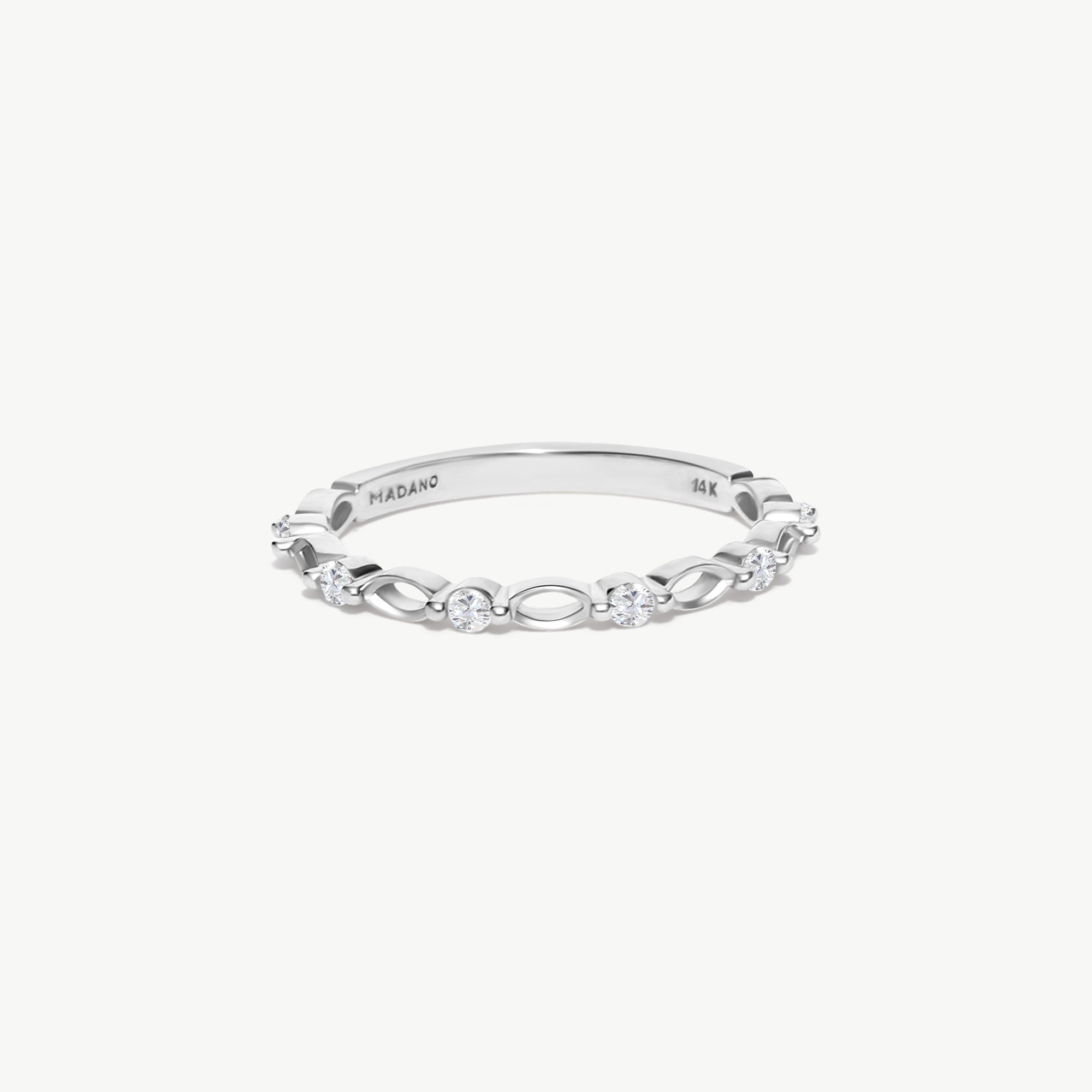 14K Solid Gold Diamond Eternity Band
