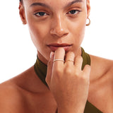 14K Solid Gold Diamond Half Eternity Band • Elegant Wedding Ring