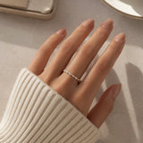 14K Solid Gold Marquise & Round Eternity Band
