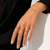 14K Solid Gold Karma Circle Ring, Circle of Life Ring