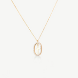 Cross Necklace Encircled with Cubic Zirconia