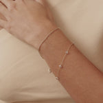 14K Real Solid Gold Figaro Bracelet featuring classic Figaro link chain design, suitable for men and women; perfect as a luxurious gift for special occasions like Christmas and anniversaries.